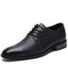 Men's Light Casual Lace-up Dress Leather Shoes Professional Work Men's Shoes_vogvips.com