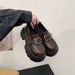 Platform Loafers Single Women S Small Leather Shoes_vogvips.com