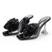 Cool Slippers Female Summer Outer Wear Korean Version Fairy Style Bow Half-drag High Heel Stiletto One-word Sandals_vogvips.com