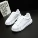 Designer Embossed Platform Lace Up Chunky Thick Soled White Sneakers New Korean Version Style Flat Casual Sports Shoes_vogvips.com