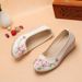 Women’s Shoes New Style Old Beijing Cloth Shoes Wedge Heel Ethnic Style Embroidered Shoes Chinese Style Hanfu Shoes Retro High Heel Women's Shoes_vogvips.com