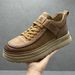 Men's 2025 New Autumn Versatile Mid-Top Casual Trendy Work Shoes Men Lightweight Soft Sole Non-Slip_vogvips.com