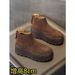 Frosted Leather Platform Thick-Soled Martin 2024 Winter New 8CM Height Increasing Fleece-Lined Short Boots For Petite_vogvips.com