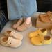 Retro Buckle Flat Shoes For Women, 2025 Autumn New Korean Style Loafers, Thick-Soled Moccasins_vogvips.com