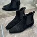 Sheepskin Version~Vintage Small Square Toe Wedge Flat For Women 2025 Versatile Short Slim Boots_vogvips.com