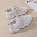 2025 New Spring And Autumn Sports Versatile Casual Mesh Thick-Soled Dad Shoes Women's Fashion Running Sneakers_vogvips.com