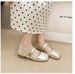 Soft-soled Square-toed Flat Summer Small Leather Shoes, Spring Low-cut Mary Jane Shoes For Women, New 2025 French Style_vogvips.com