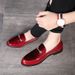 Men's Pointed Toe Stylist Leather Trendy Hidden Heel Business Loafers Slip-On Lazy Shoes_vogvips.com