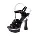 Daily Low-top Viscose Shoes With Thick 2024 Spot Pointed Toe Solid Color Sexy Cross Strap Fashion Sandals High Heels_vogvips.com