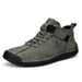 Large Size Men's Leather Shoes, Low-Top, Hand-Stitched, Casual Men's Shoes, Flat Slip-On Lazy Shoes, Men's Driving Shoes_vogvips.com