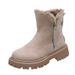 Foreign Trade Plus Size Martin 2022 Autumn Winter New Casual Short With Fleece Lining Thickened Warm Mid-Calf Snow Boots_vogvips.com