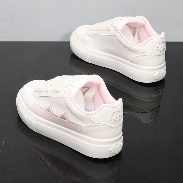 Women's Lightweight Soft Soled Sports Shoes White Retro Casual Sneakers Odor Resistant German Training New Style Spring 6102_vogvips.com
