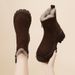 Women's Snow 2025 New Autumn Winter FashiNewable Versatile Short Boots NNew-Slip Fleece Lined Thickened Warm CottNew Shoes_vogvips.com