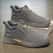 Men's Shoes 2026 Spring New One-pedal Soft-soled Men's Sports Dad Shoes Dirt-resistant Construction Site Work Labor Insurance Men's Shoes_vogvips.com