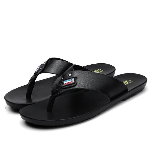 Unbeatable Quality Men's Flip Flops, Summer Sandals, Korean Version, Trendy Slippers, Toe Clippers, Casual Beach Shoes_vogvips.com