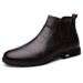 Men's Head Casual Men's Leather Boots Sleeve Breathable Martin Boots Flat Heel Leather Boots Men's Shoes_vogvips.com