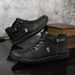 Hand Stitched Martin Boots High Top Men's Shoes Men's Casual Short Boots_vogvips.com