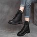 Women's Martin British Style Short 2025 Winter Korean Version Fleece Lined Thickened Versatile Thick Sole Riding Boots_vogvips.com