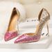 European And American Style Sexy Nightclub Slimming Women S Stiletto High Heel Shallow Mouth Pointed Toe Side_vogvips.com