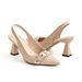 In-stock Early Spring New Style Square Buckle Pointed Toe Comfortable High-heeled Shoes Outdoor Wear, Closed-toe Mules_vogvips.com