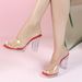 69192-7 New Korean-style Runway Model Shoes, Flat Heel, Sexy Transparent Platform High-heeled Slippers For Women_vogvips.com