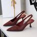 High Heel Sandals Women High Heels Women S Elegant Pointed Toe High Heel Sandals Sexy Stiletto Pump With Open Back Ankle Strap For Party Evening And_vogvips.com
