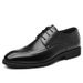 Euro Step Men's Leather 2025 Spring Brogue Business British Style Office Formal Shoes Breathable Wear-resistant_vogvips.com