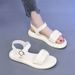 thick-soled Fairy Style Sandals Women's Outer Wear With Skirt Foreign Style Word With Beach Shoes Soft Sole_vogvips.com