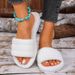 Women's Fashionable Non-Slip Wear-Resistant Linen Woven Flat Flip Flops_vogvips.com