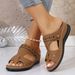 plus-size Summer New Wedge Heel Slippers, Open-toe Fish Mouth Sandals, Women's Shoes In_vogvips.com