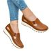 plus Size Women's Casual Fashion Shoes Thick Soled Comfortable Flat round Toe Slip on European American Style_vogvips.com