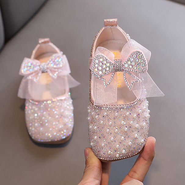 New Girl Princess Lady Baby Small Large Children Yarn Dance Single Shoes_vogvips.com