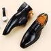 European Warm Series Autumn Winter New Men's Formal Business Leather British Style Large Size Brogue Pointed Toe Fashion Oxford Shoes_vogvips.com