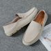 Fashionable 2078 Men's And Women's Loafers Driving Spring Low-top Suede Large Size Slip-on Shoes_vogvips.com