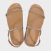 Women's Summer Thin Strap Rhinestone Flat Fashion Platform Sandals One Strap Slippers Casual Slip-On Shoes_vogvips.com