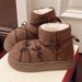 2025 Winter New Slip-On Warm Furry With Bowknot Short Tube Thickened Sole Snow Boots For Women_vogvips.com
