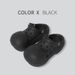 Hole Shoes Women's New Thick Soled EVA Summer Outdoor Sports Couples Wear Height Enhancing Breathable Shit Stepping Beach Sandals_vogvips.com