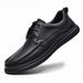 Top Layer Cowhide For Men, Spring And Autumn New Work Shoes, Lace-up Soft Sole Casual Genuine Leather Men's Shoes_vogvips.com