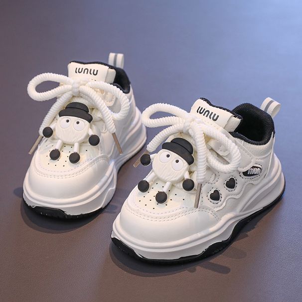 Children's Cartoon Doll 2025 Spring Summer Boys Leather Sneakers Girls Toddlers Casual Shoes_vogvips.com