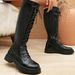 New Women's Knight Autumn And Winter Flat Top Boots, Plus Size Boots_vogvips.com