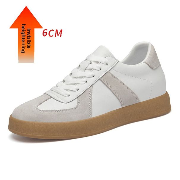 Retro Leather Color Matching Platorm Casual Sports Board Shoes Dexun Xiaobai Breathable Black And White Men's Shoes_vogvips.com