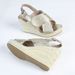 Women's Rope Woven Wedge Platform High Heeled Sandals Open Toe Buckle Design_vogvips.com