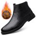 European Warm Series Fashion Boots Autumn Winter High Top Slip-On Genuine Leather Cowhide Casual Business Daily Versatile Men's Shoes_vogvips.com