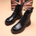 Martin Boots Men's High Top Thick Bottom Wind Side Zipper Tooling Locomotive Tide Boots_vogvips.com