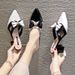 Cross-Border High For Women 2025 Summer New Style Women's Shoes Closed-Toe Bowknot Half Internet Celebrity Outdoor Thick_vogvips.com