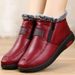 Women's Winter Comfort Shoes For Elderly – Non-Slip Soft Sole, Plush Lined, Lightweight & Warm Flat Boots For Daily Wear_vogvips.com