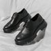 Youth Autumn Winter New Brogue Leather Low-top Outdoor Lace-up Casual Thick-soled Fashion Men's Shoes_vogvips.com