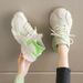 Spring 2025 New Women's Thick-Soled Dad Casual Versatile Breathable Sneakers Sock Shoes For Women_vogvips.com