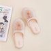 Halluci Satin Fringed Ball Decoration Solid Color Home Slippers Skin-friendly Rubber Sole Non-slip Home Slippers Women_vogvips.com