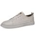 Black Textured Small Leather Shoes Men's Shoes Low-top Breathable Hollow Sports Style Casual Men's Board Shoes_vogvips.com